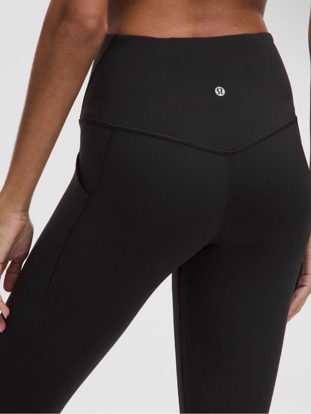 Lululemon Black Align High Rise Pant 28” with Pockets